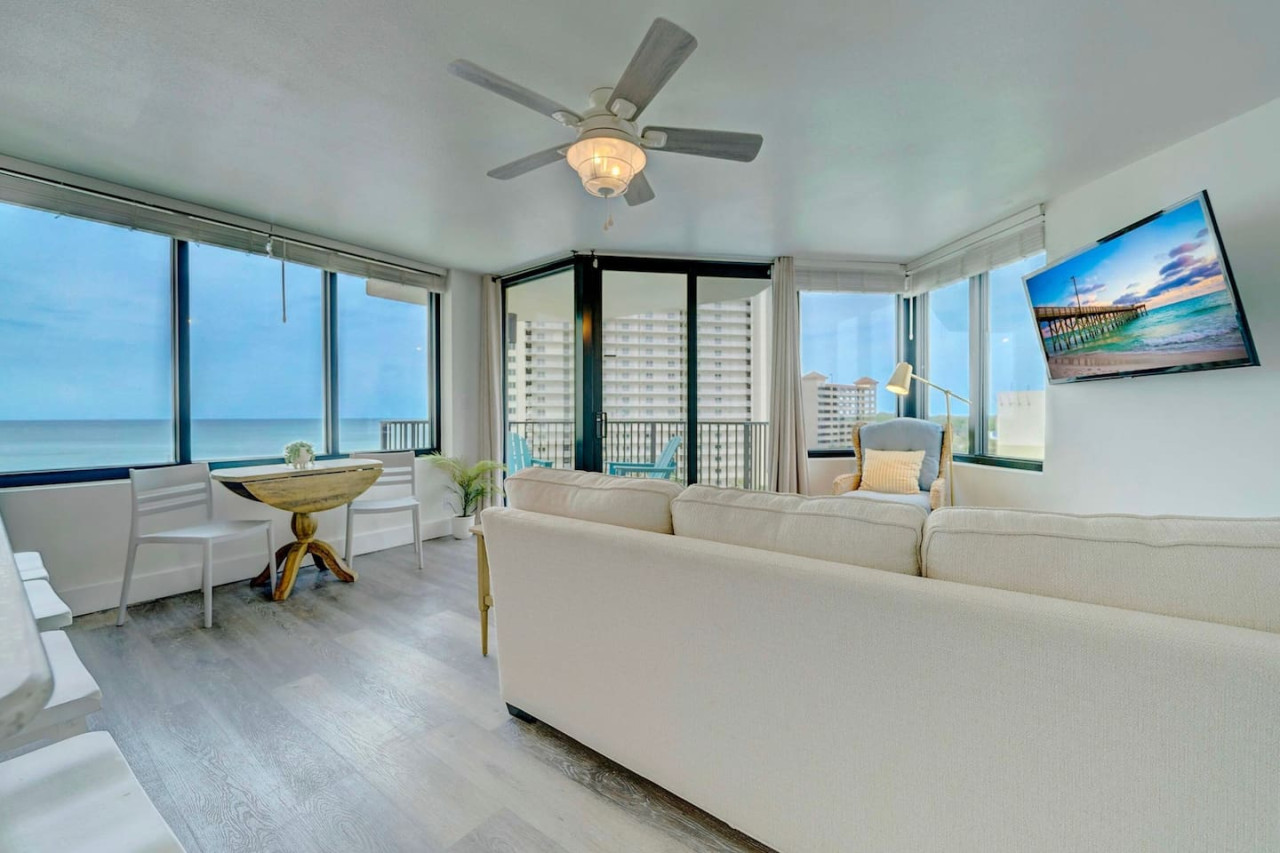 completely remodeled modern beach condo, boasting stunning ocean views