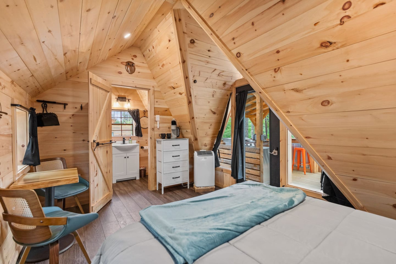 rustic-a-frame-getaway-with-hot-tub/