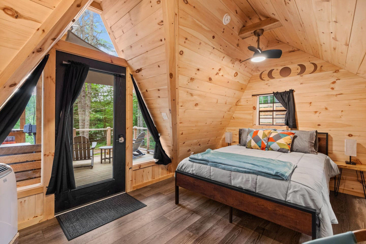 rustic-a-frame-getaway-with-hot-tub/