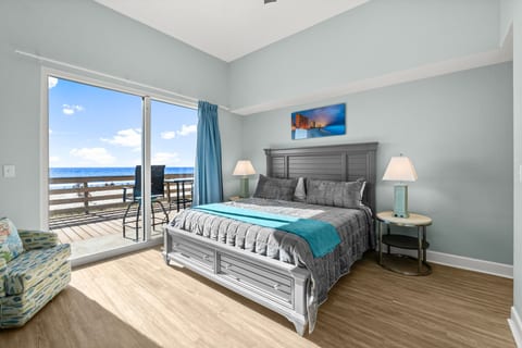 Wake up to breathtaking ocean views in this luxurious ground-floor condo, featuring a king-size master bedroom, direct beach access, and stylish, comfortable interiors
