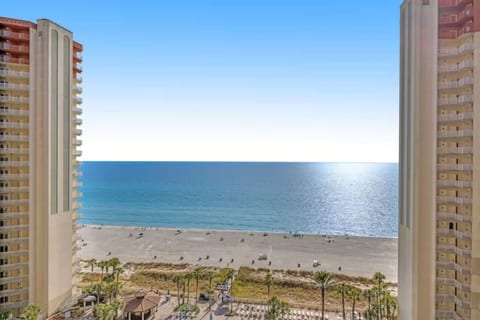 Stunning resort and Gulf views overlooking the beachfront pool — the perfect spot to soak up the sunshine.