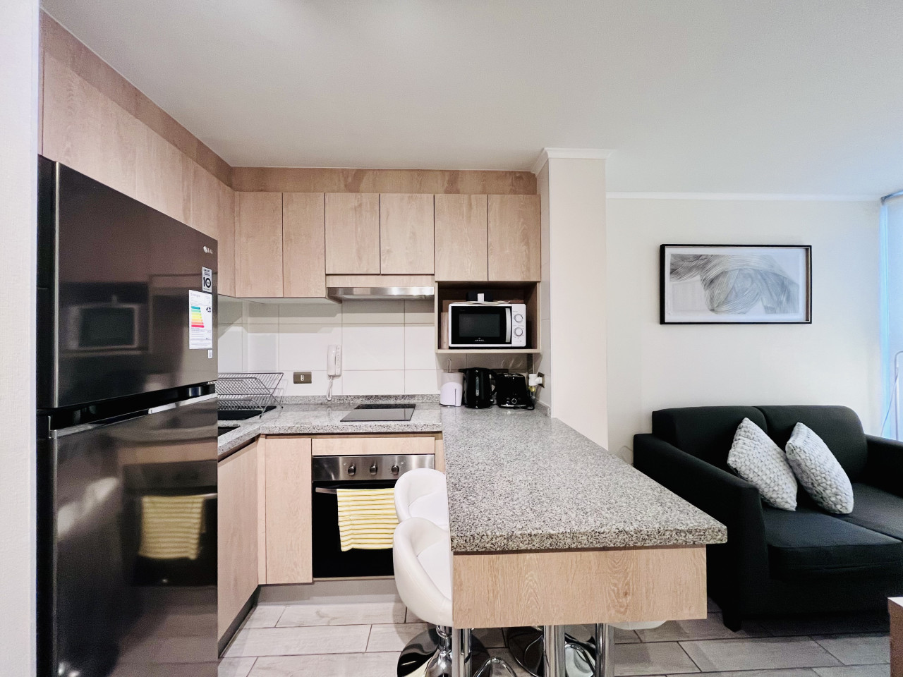 Urban Plaza Yungay | Home Office Laundry Wifi - Santiago