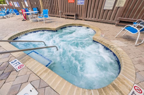 A bubbling hot tub ideal for unwinding after a long day.