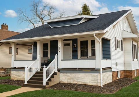Charming bungalow with wide front porch in a quiet neighborhood