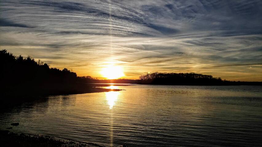 We have some beautiful sunsets