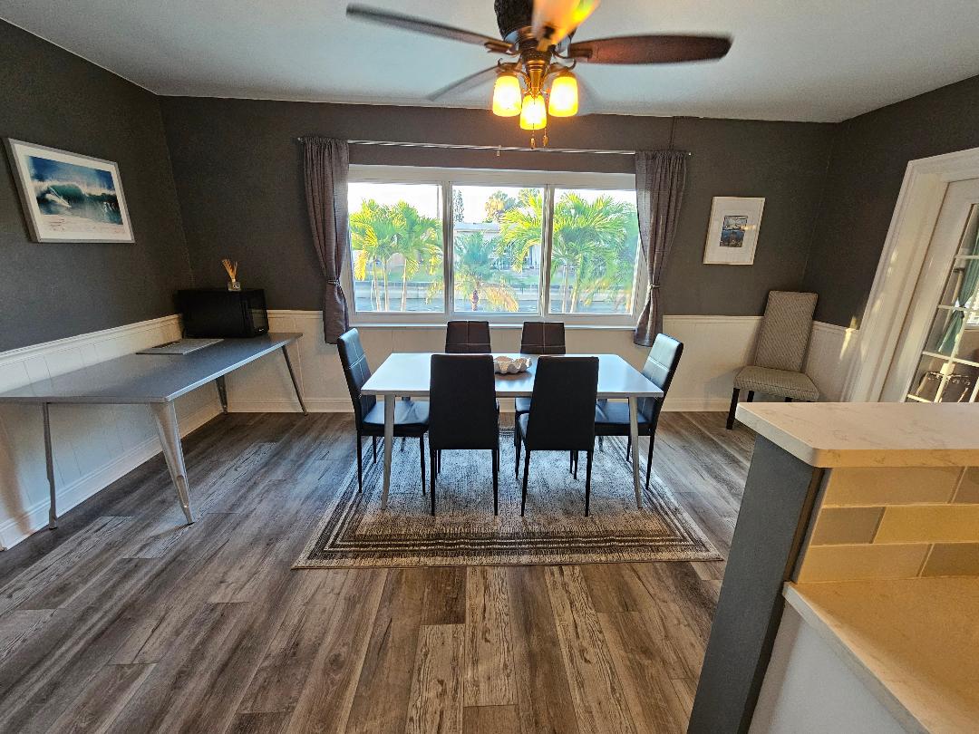 Dining Room with Fabulous Pool & Canal View