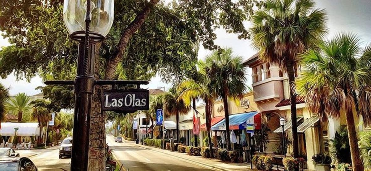 Famed Las Olas Boulevard in Fort Lauderdale