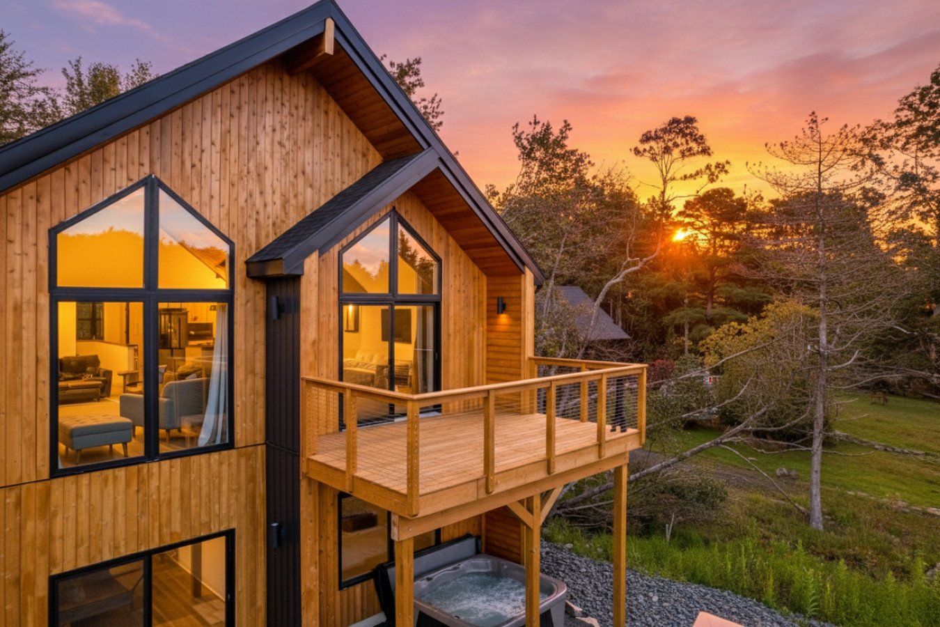 the-nordic-lakehaus-hot-tub-theatre-roomkayaks/