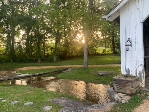 The stream may run dry during drought conditions from July through November