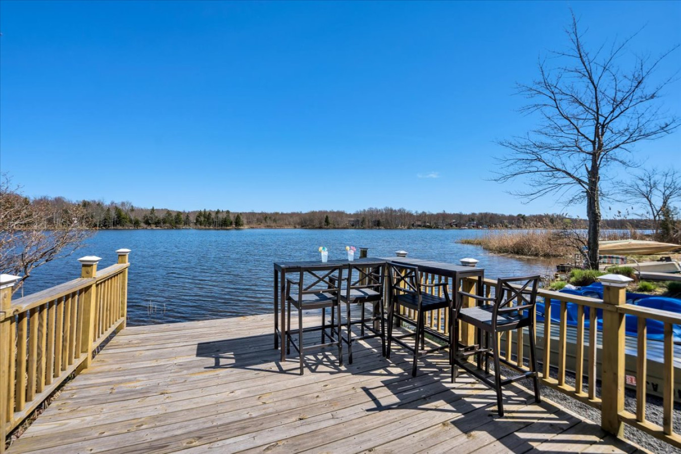 Savor your favorite drink or morning coffee while taking in the serene lake views.