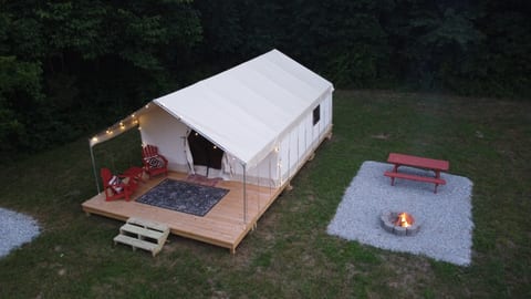 Nice firepit outside your tent