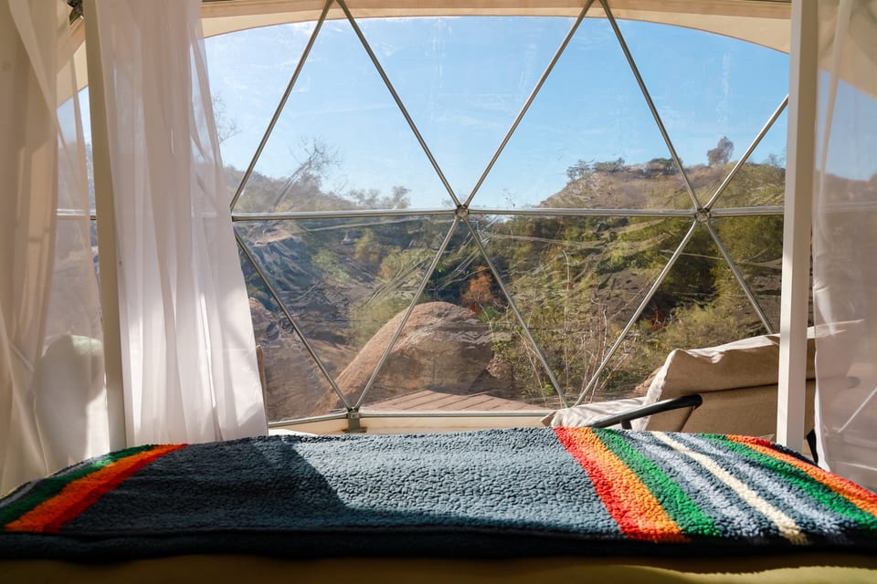 Take time to rest inside while still enjoying epic views