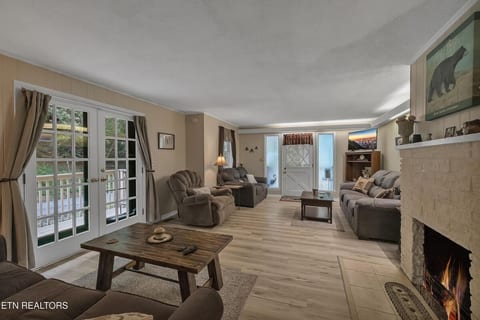 French Doors Lead To Main Porch & Boardwalk