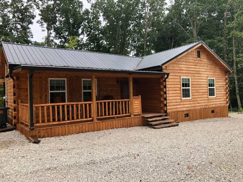 Covered front porch and entrance