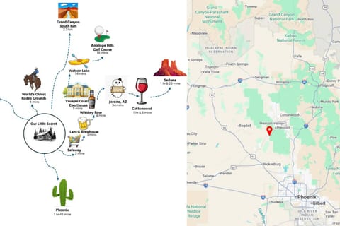 Centrally located, mere minutes from downtown and a comfortable driving distances from other close attractions.