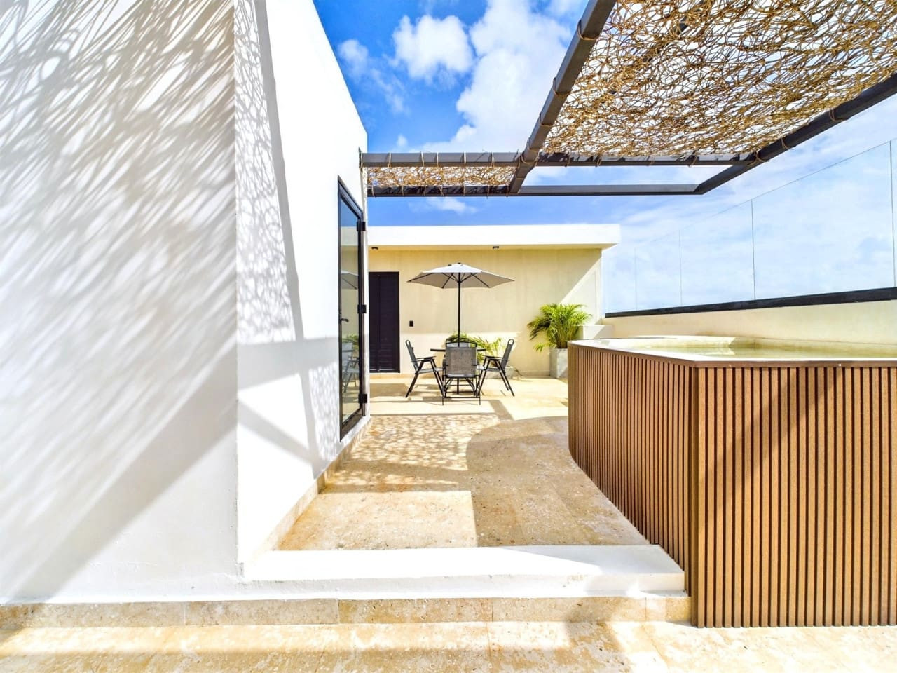 Most our guests book this apartment for the lovely rooftop terrace it offers, coming with its own private pool which we maintain regularly to ensure a top notch experience.