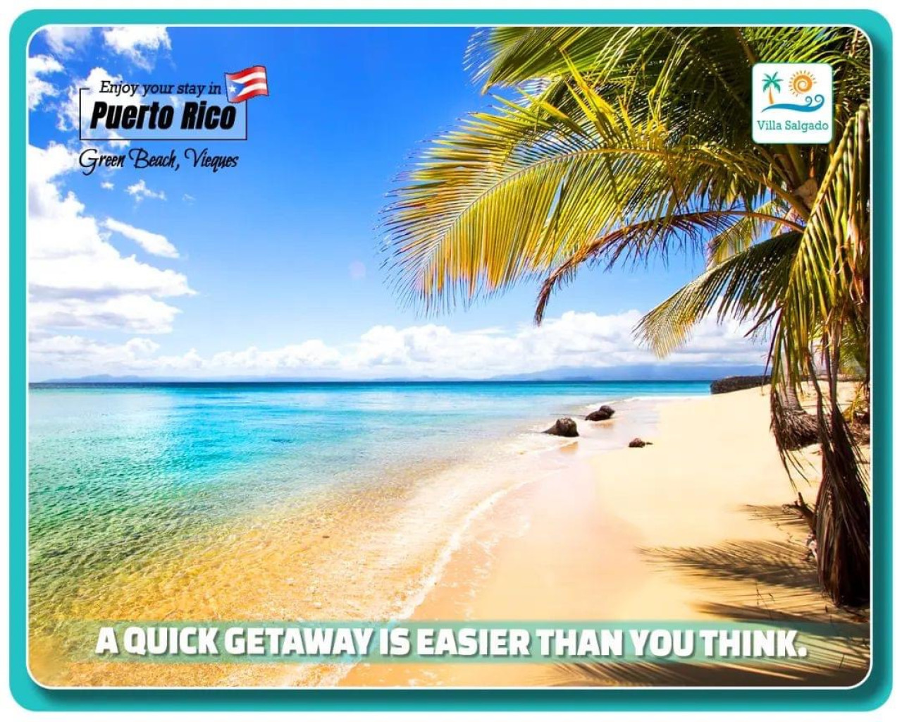 Beachfront Paradise: Sail away to pristine waters and golden sands in vibrant Puerto Rico!