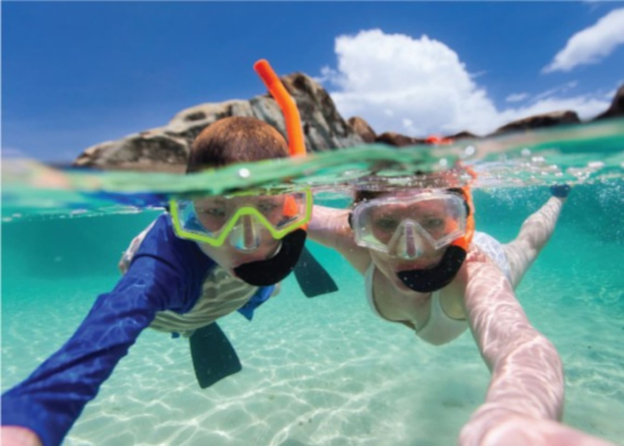 Underwater Adventure: Dive into vibrant reefs teeming with colorful marine life!