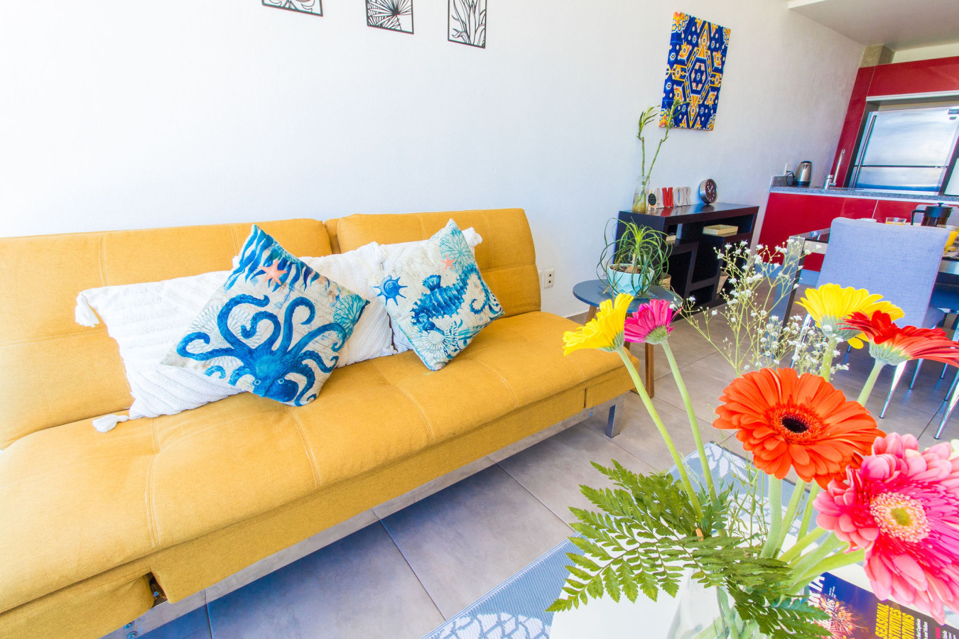 Sofa-bed in living room