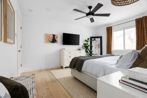 A dream-worthy bedroom with soft textures and cozy vibes. 🌙🛏️