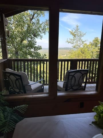 Gaze at the White RIver & Inspiration Valley from great deck furniture