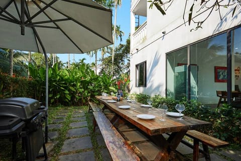 Outdoor dining area