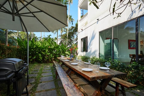 Outdoor dining area