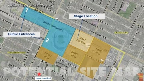 2 blocks from public draft entrance!
