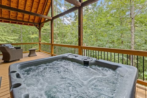 Private Outdoor Hot Tub and Seating
