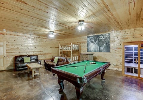 Slate Pool Table and Infrared Sauna