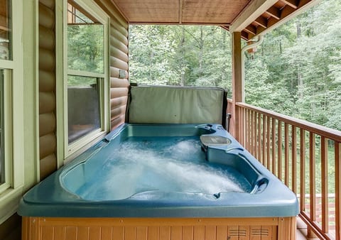 Hot Tub now on Lower Level