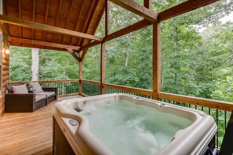 Private Hot tub and Seating
