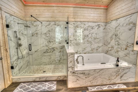 Large Walk-in Modern Tile Showers