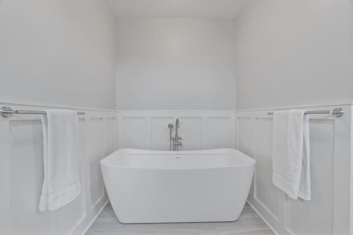 Master bathroom soaking tub