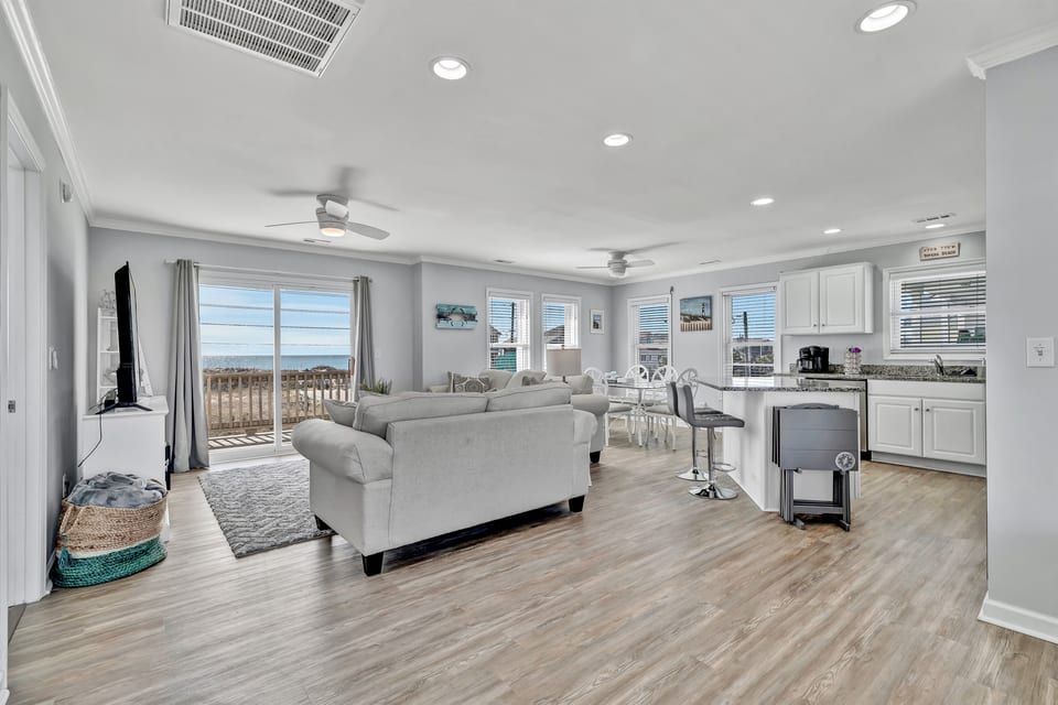 Living room with ocean view
