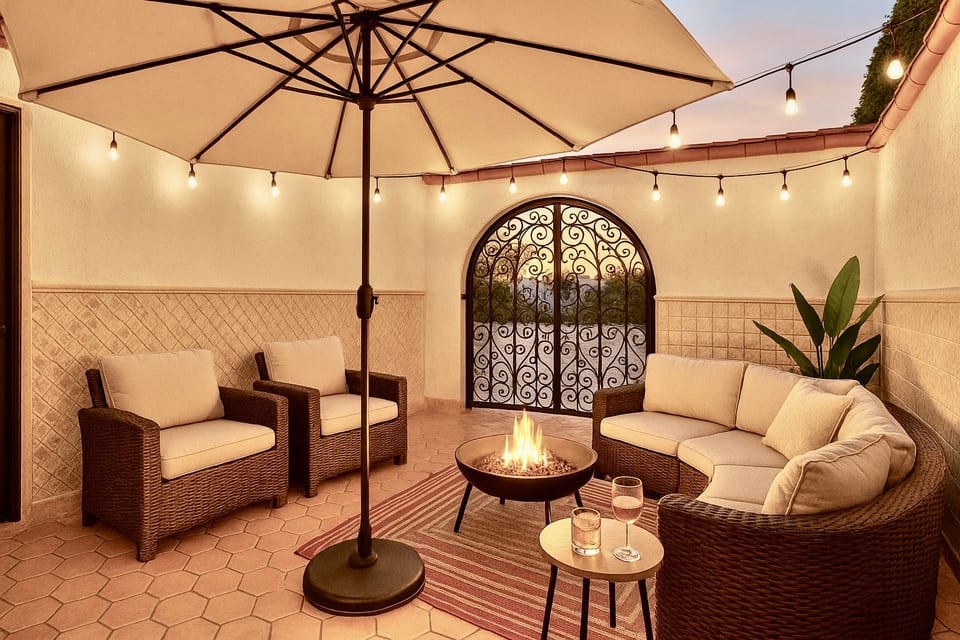 Entry patio to the house