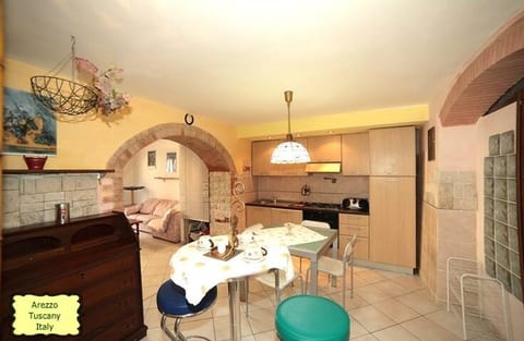 kitchen and living room on the ground floor