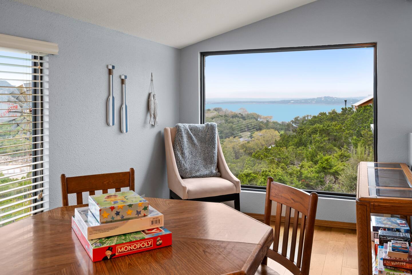 Viewing area - those view in those windows! - Infinite Views, Heated Pool, Hill Country Paradise! - Canyon Lake