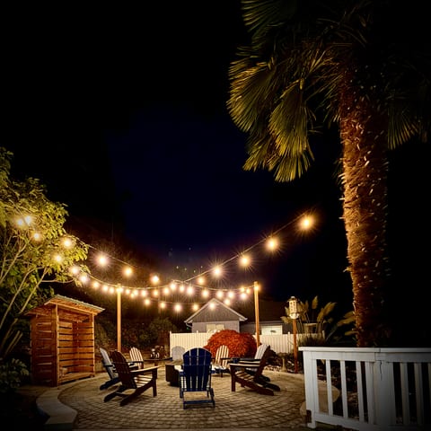 Fire pit patio with room to gather under the beautiful sky