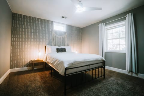 King Size Bed, TV, Mirror, Closet, Luggage Rack, Children Toys & Books