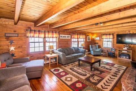 Large Log Cabin Overlooking Black Mt.