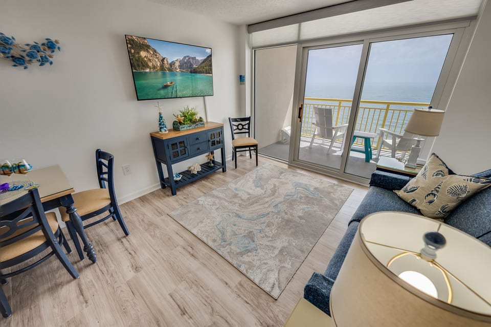 Large Living Area with Amazing Views of the Ocean, Beautifully Decorated