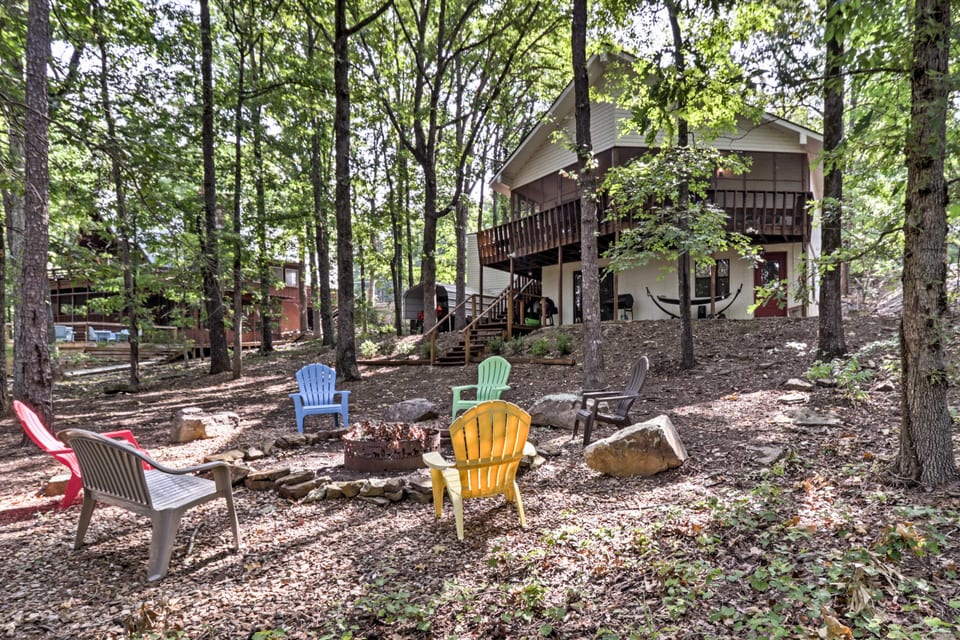 Lake House and Fire Pit