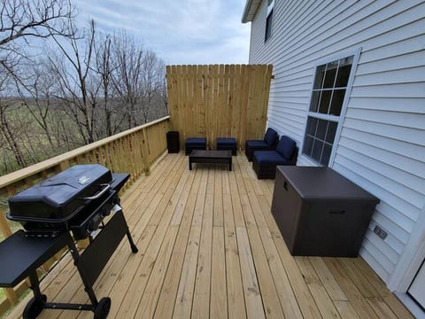 Deck on back