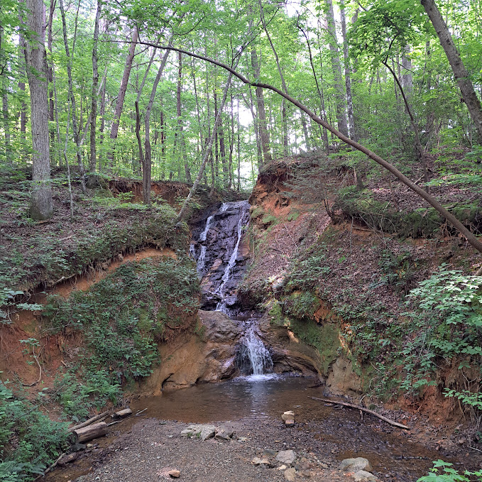Waterfall less than 10 minutes from the cabin