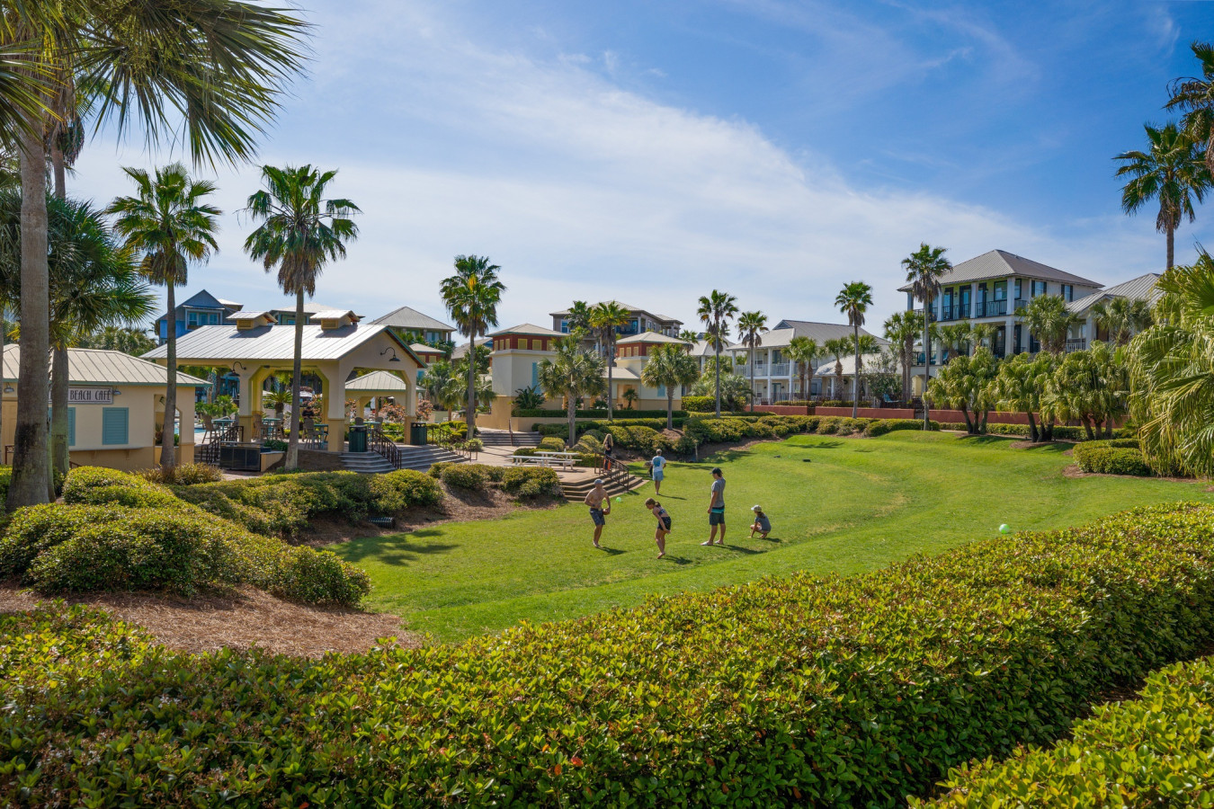 Enjoy open green spaces perfect for lawn games and family fun in the heart of Seacrest Beach.