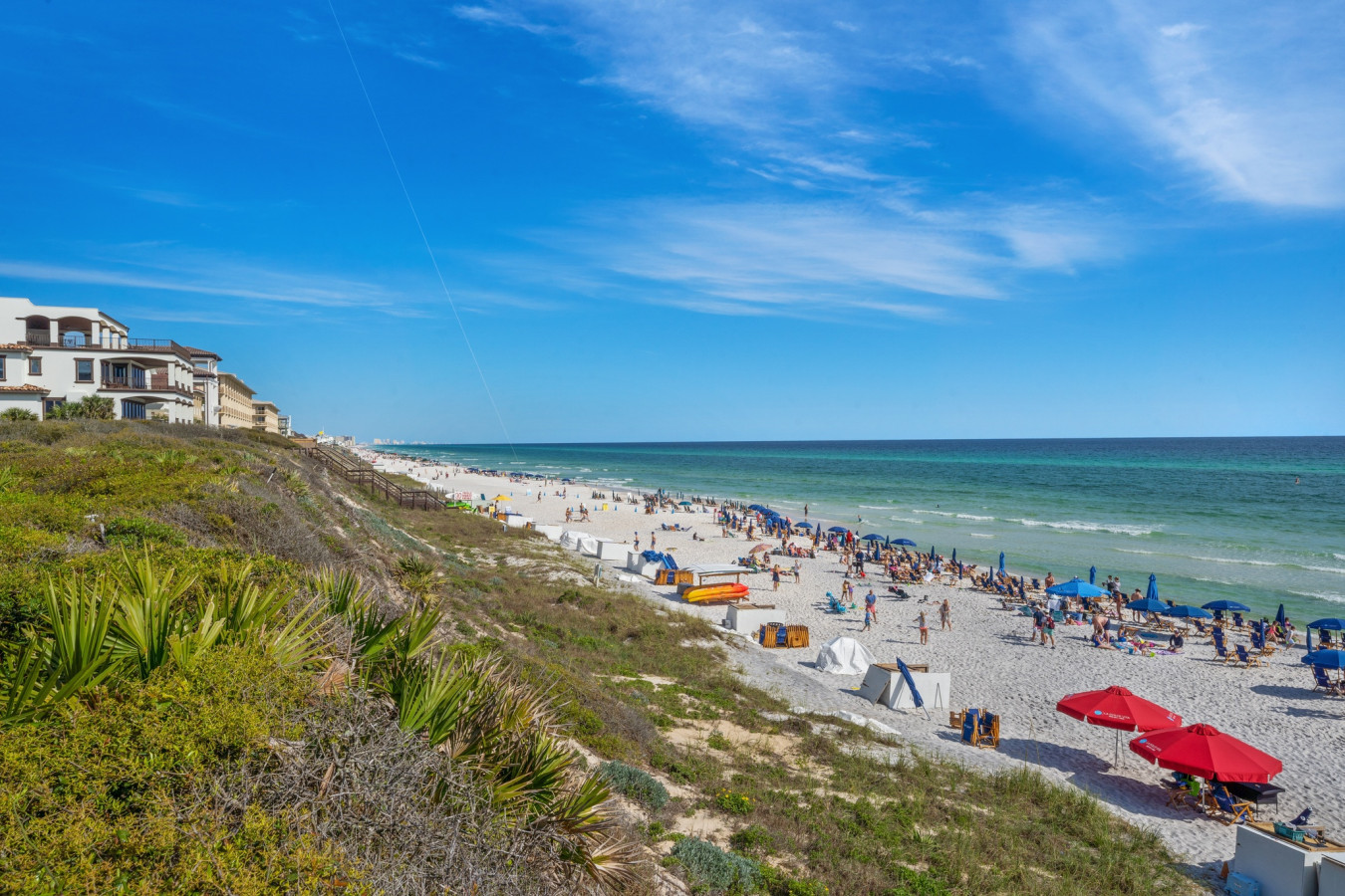 Spend your days soaking up the sun and sea breeze along the sugar-white sands of Seacrest Beach’s stunning shoreline.