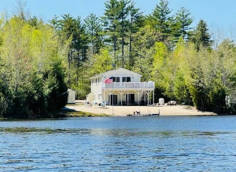 Beautiful, private, lake front, flat, sandy beach.