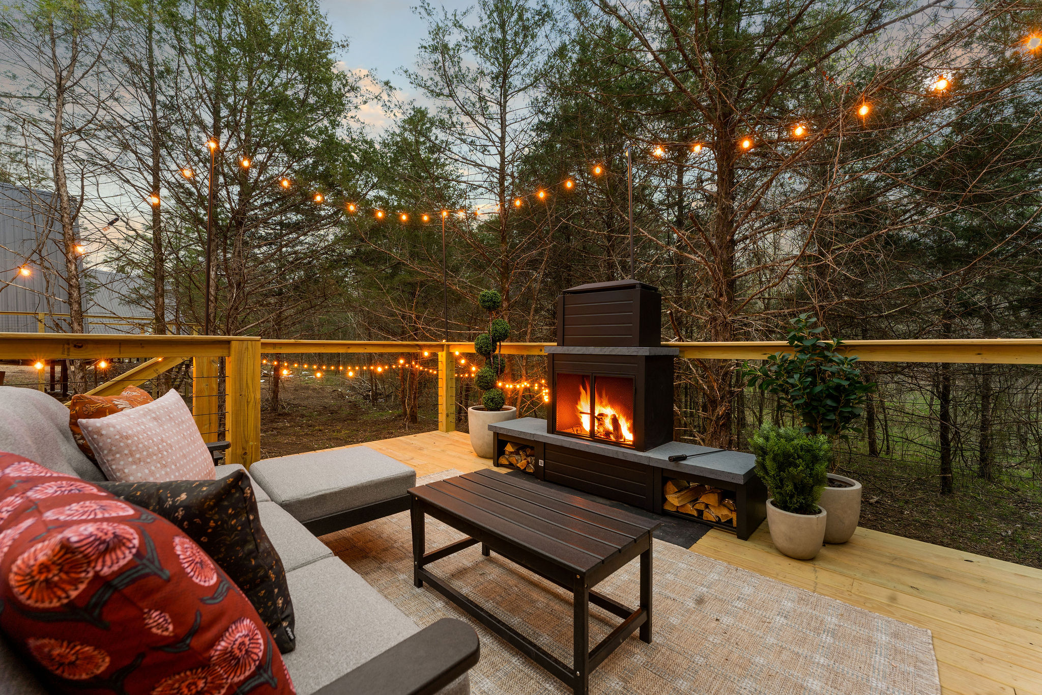 Twinkling string lights and fireside chats Twinkling string lights and fireside chats - Crickets Keep - Omaha
