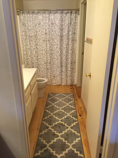 Down stairs bathroom. 